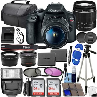 Canon EOS Rebel T7 DSLR Camera Bundle